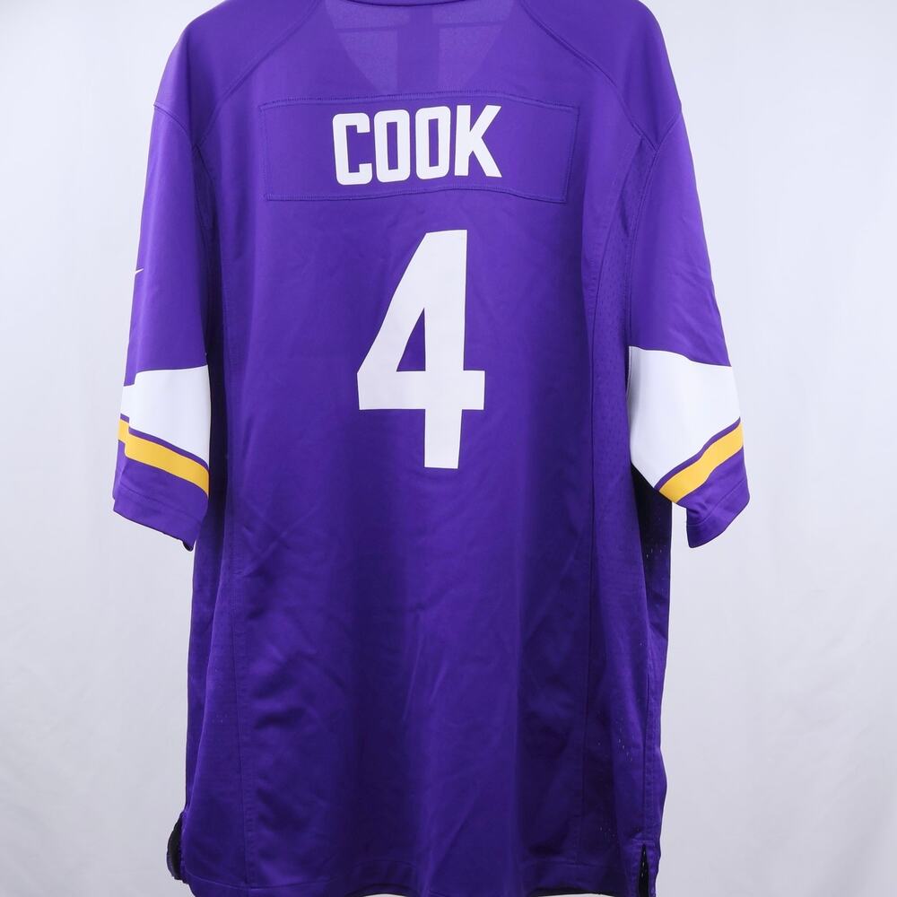 Nike Dalvin Cook #4 Minnesota Vikings NFL On Field Jersey‎ XXL Purple
